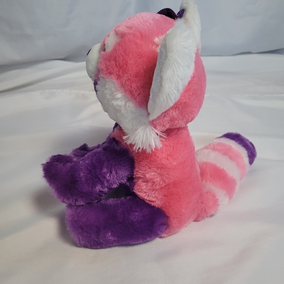 Wild Republic Sweet & Sassy Pink/Purple Red Panda Plush Stuffed Animal Toy - Picture 4 of 11